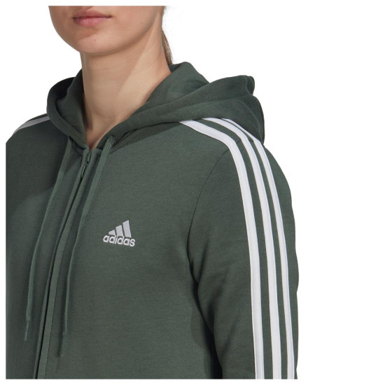 Adidas Γυναικεία ζακέτα Essentials Fleece 3-Stripes Full-Zip Hoodie